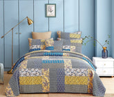 DaDa Bedding Honey Cove Garden Floral Paisley Cottage Patchwork Bedspread Set (JHW-957) by DaDa Bedding Collection